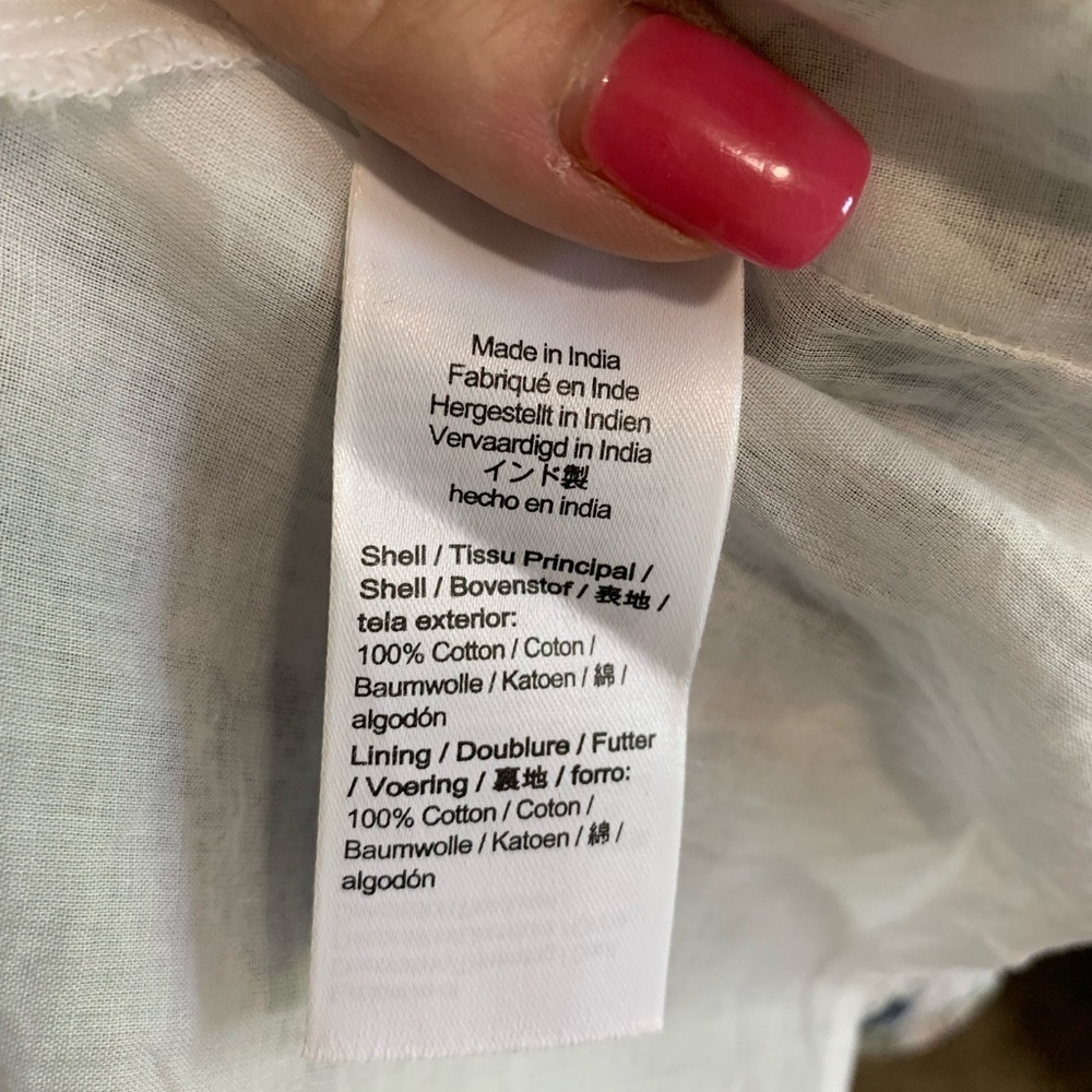 J.Crew Patchwork Floral Cotton Voile Babydoll Mini Dress M Square Neck - Picture 10 of 10